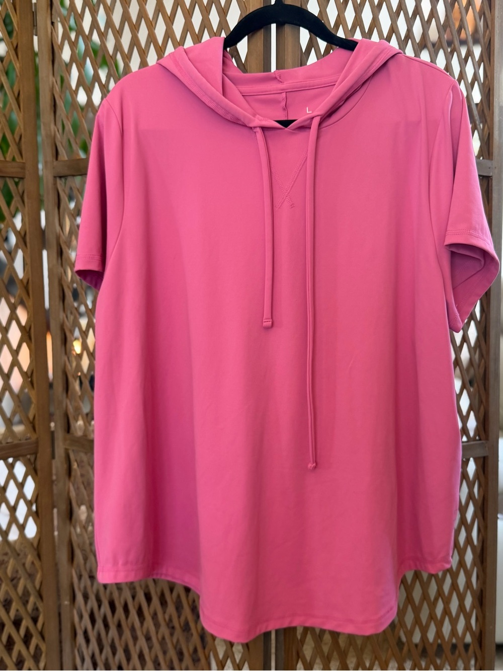 Lane Bryant Livi Pink Short Sleeve Hoodie Top size 18/20